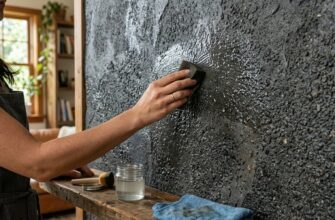 Как сделать покрытие стен «мокрый камень» без профессионального оборудования